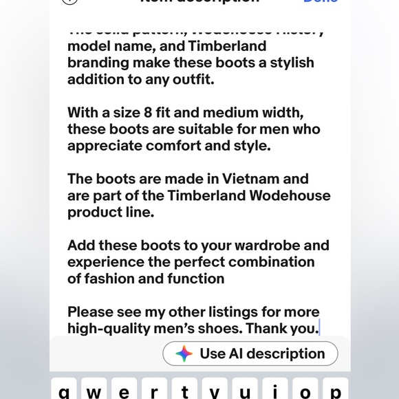 Timberland Boot Co Wodehouse Chukka Lost History Burnish Brown Sz 8 Oxford Shoes - Picture 16 of 16